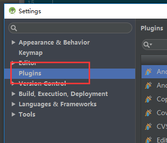 选择Plugins